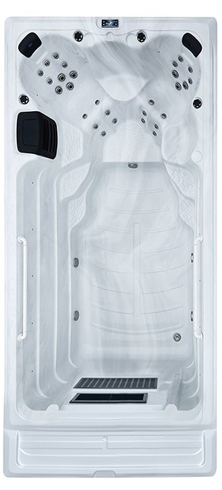 Плавательный СПА бассейн с ламельным противотоком Bigeer Каро (рис.2)